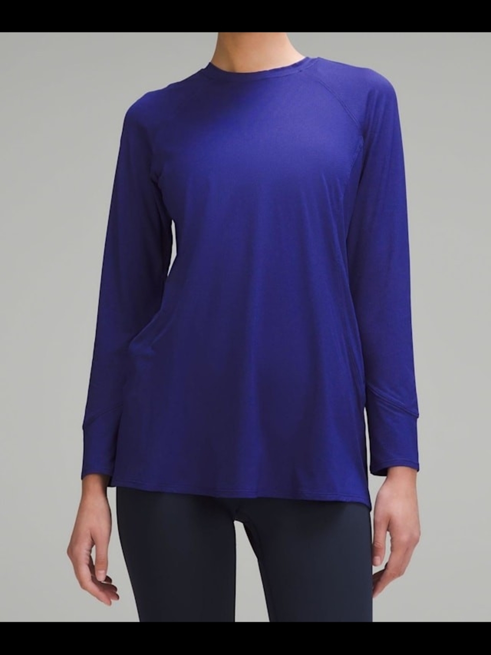 Lululemon Abrasion-Resistant High-Coverage Long-Sleeve Shirt Larkspur Size 6